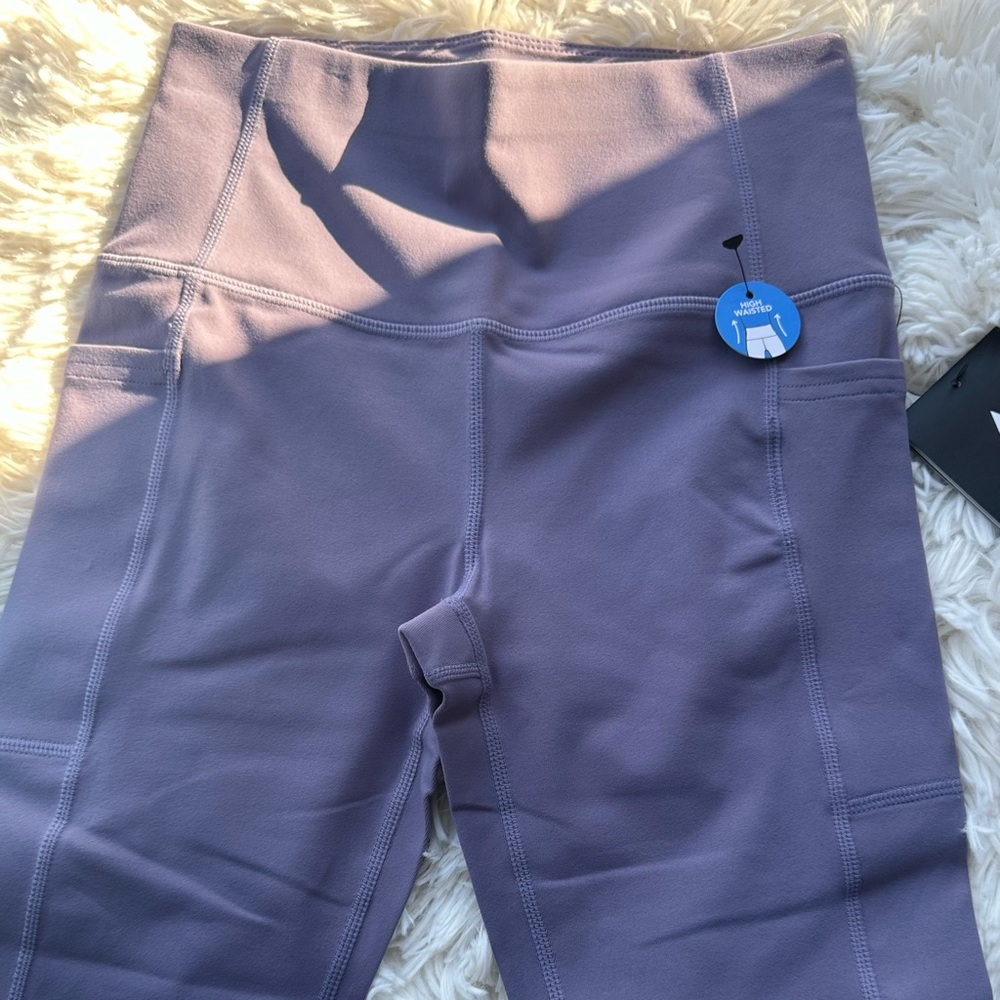 New Skechers Purple High-Waisted Leggings size XS
